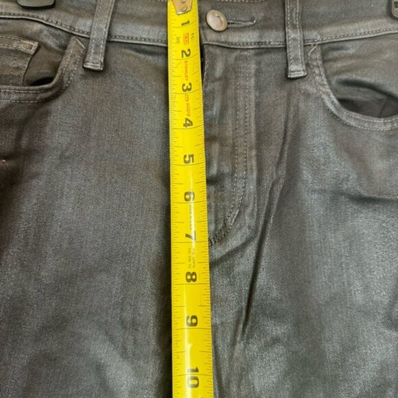 JOE’S Jeans Charlie Coated Silver High Rise Pocket Stretch Zip Denim Leather 29 - Picture 15 of 15